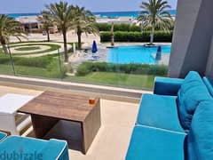 3,000,000 cash ready to move typical floor chalet for sale in la vista ras el hikma north coast - panoramic sea view &lagoon -long installments