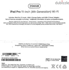 ipad 11 pro 256gb 4th generation