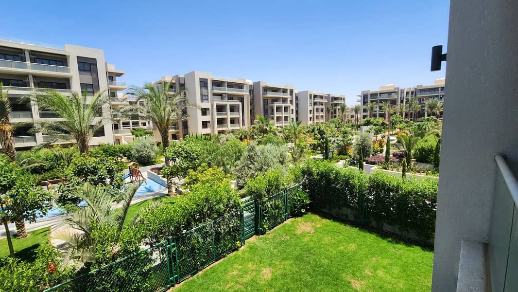 For rent fully finished apartment 175m garden and lagoon view in The  Address East New Cairo - ذا ادريس ايست التجمع الخامس 28