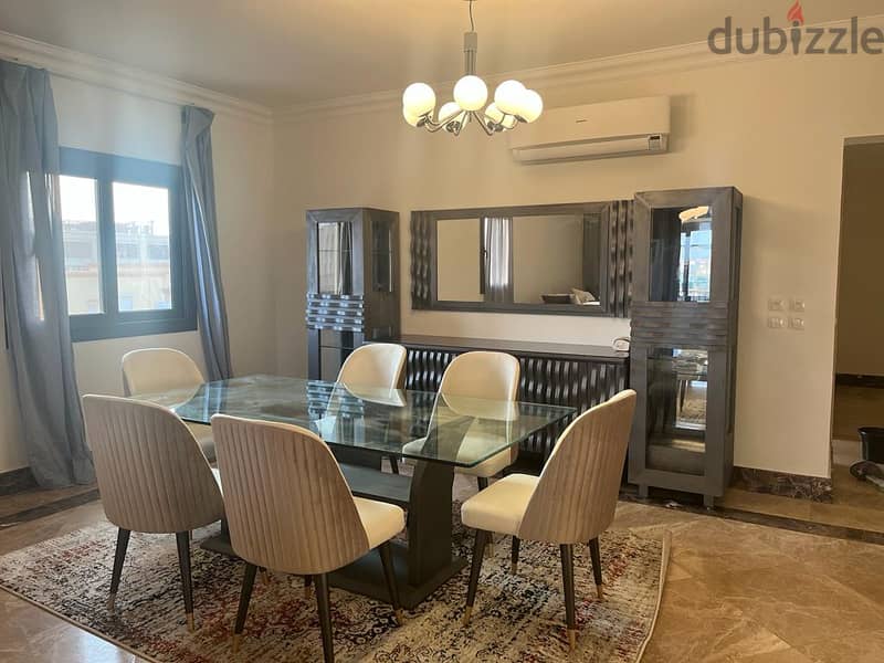 For rent apartment( 235m ) fully finished and furnished with AC`S, kitchen and kitchen applicance in Mivida New Cairo - ميفيدا التجمع الخامس 7
