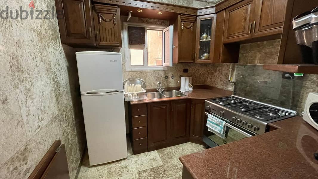 Apartment for rent, finished and furnished with AC`S, kitchen, and kitchen appliances, Prime Location in El Narges, Fifth Settlement - النرجس التجمع 5