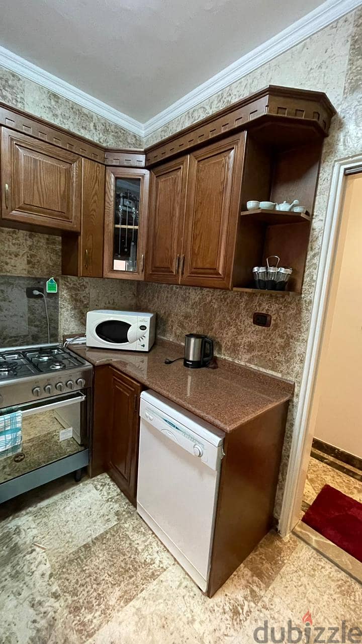 Apartment for rent, finished and furnished with AC`S, kitchen, and kitchen appliances, Prime Location in El Narges, Fifth Settlement - النرجس التجمع 9