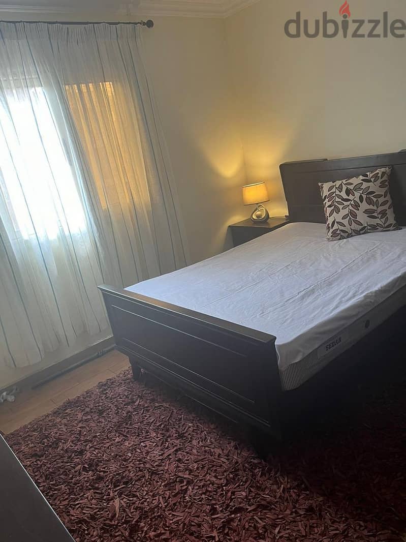 Apartment for rent 130 sqm, fully finished, air conditioners, kitchen and kitchen units in Dar Misr Kronfel, Fifth Settlement - دار مصر القرنفل التجمع 1