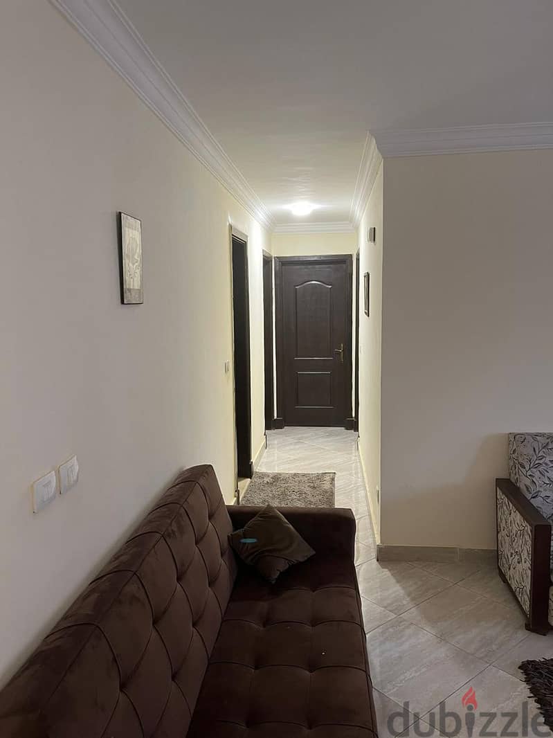 Apartment for rent 130 sqm, fully finished, air conditioners, kitchen and kitchen units in Dar Misr Kronfel, Fifth Settlement - دار مصر القرنفل التجمع 6