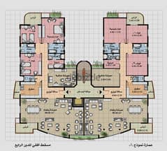 Opportunity for a 305 sqm apartment for sale in Al-Rehab 1 in the fourth phase, 4 bedrooms, at a snapshot price