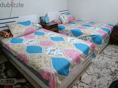 2 سرير كاملين الملل مقاس متر او 120