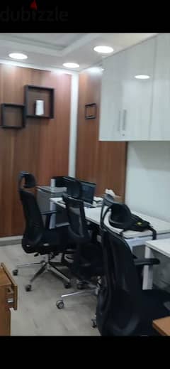 lowest price office 2rooms with parking for rent in Trivium square New Cairo