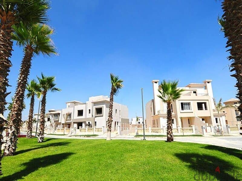 The last villa with immediate receipt for sale in Palm Hills New Cairo directly on the ring road 6
