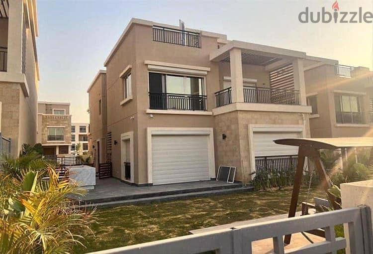 Villa for sale in installments in the First Settlement next to Swan Lake Hassan Allam on Suez Road in front of JW Marriott 2
