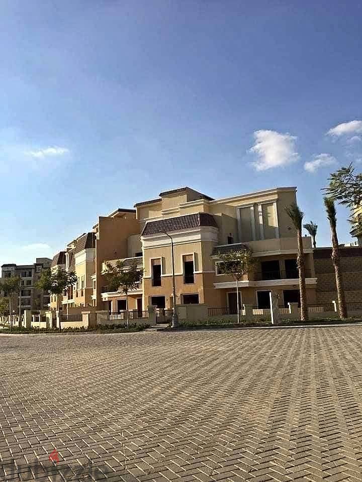 239 sqm villa for sale with a 42% cash discount and 8 years installments in Sarai Compound in front of Madinaty 1