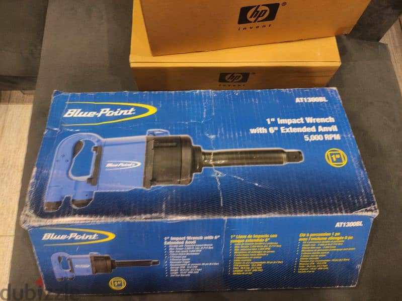 1" Drive Long Anvil Air Impact Wrench (Blue-Point) 1
