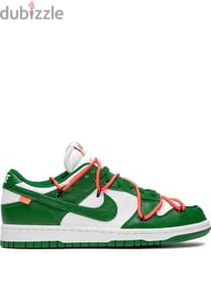 Nike dunk off white pine green Size 42