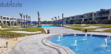 Chalet first floor 155m for sale in La Vista Ras El Hikma View on Swimmable Crystal Lagoon Fully Finished in kilo 205 near to Marassi and Cali Coast