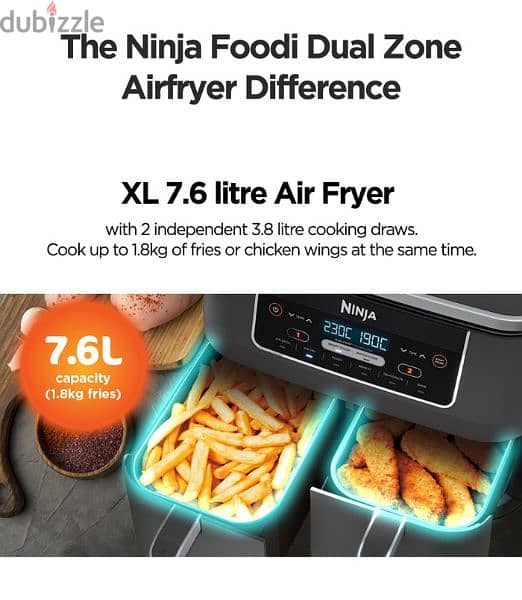 Ninja shark dual zones air fryer 8