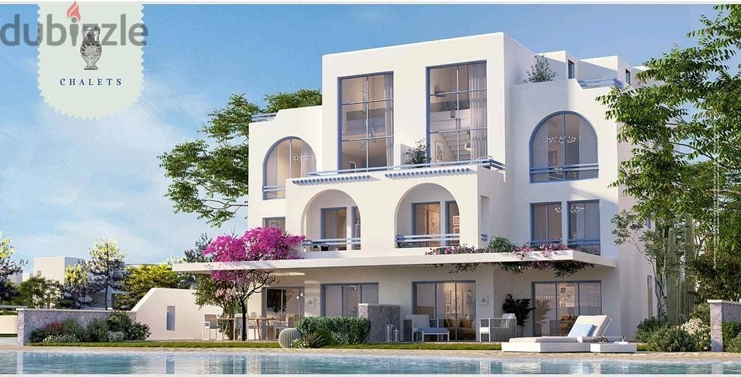 For sale, a penthouse overlooking the sea in the most distinguished village on the North Coast, Mountain View, Sidi Abdel Rahman, in installments 1