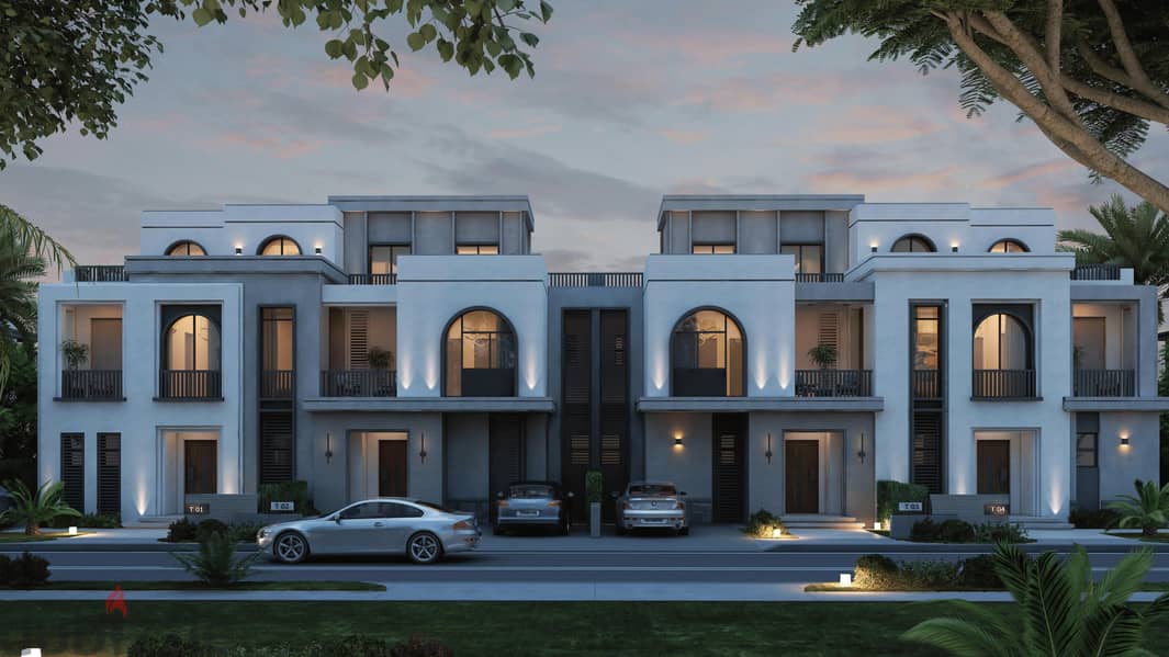 Townhouse 165 square meters net at the price of an apartment with a 5% down payment and payment over 8 years at the lowest price in the Fifth Settleme 7
