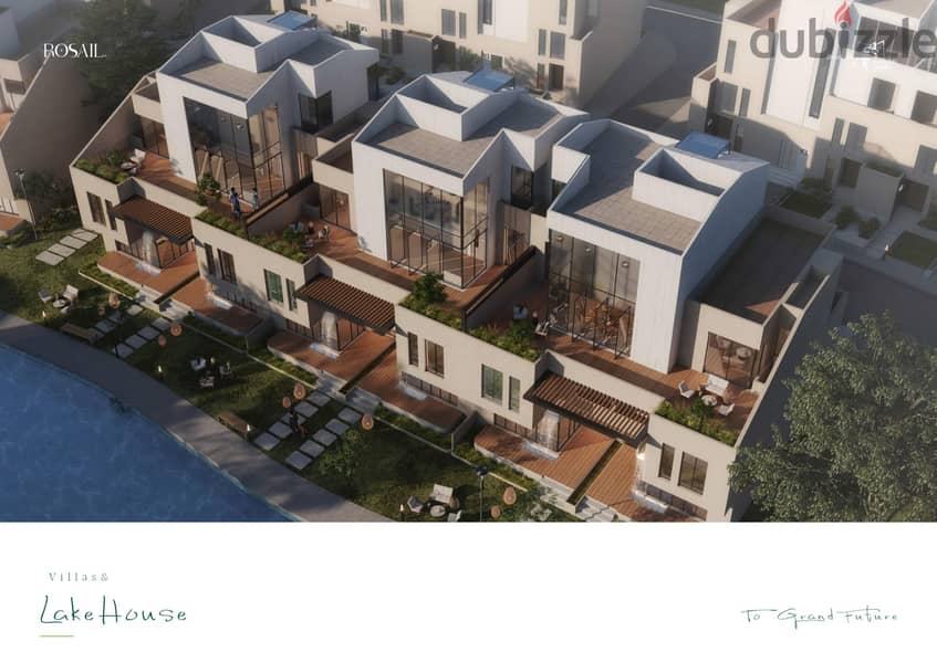 Duplex (villa) with private entrance, 200 net meters + 131 meters roof, with only 5% down payment and payment over 10 years in Mostakbal City, 1