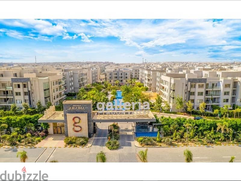 Apartment for sale, ready to move , with a garden in Golden Square, with a 10% down payment, in the Galleria, Fifth Settlement 10