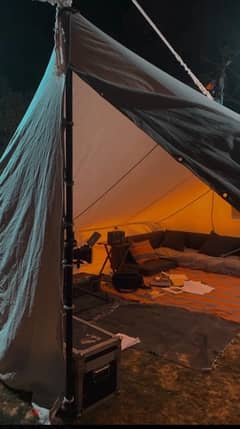 خيمة كبيرة تساع ٦-٨ أفراد استخدمت مرة واحدة في تصوير
