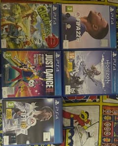 bundle of PS4 used games + Controllers Charger
