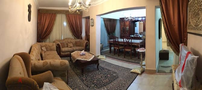 شقة مفروشة للبيع زهراء مدينة نصر عمارات الظباط بالاجهزة والتكييفات