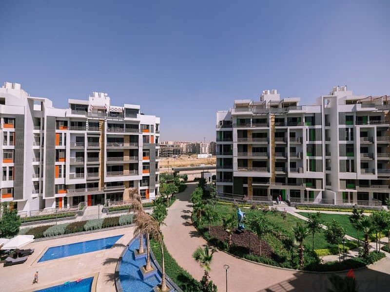 Apartment for sale in the heart of Fifth Settlement, Golden Square - 15% down payment - 30% cash discount in Icon Gardens Compound 9
