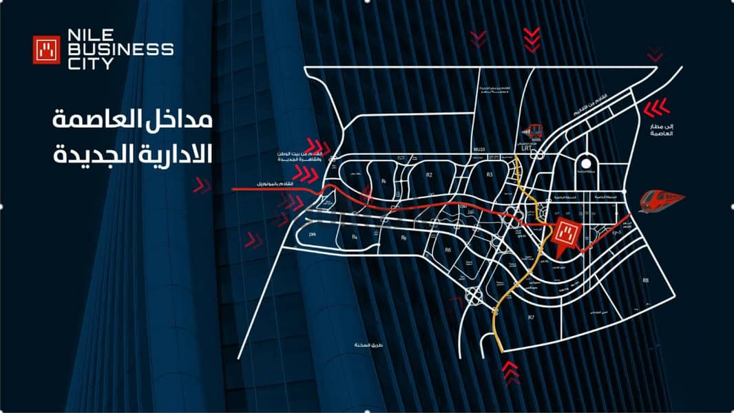 فرصة بخصم10%للبيع مكتب ادارى باميز موقع العاصمة الادارية 2