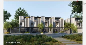 Townhouse, 266 square meters, net, directly in front of Hyde Park, on the southern 90th, Fifth Settlement, with a 5% down payment and payment over 8 y