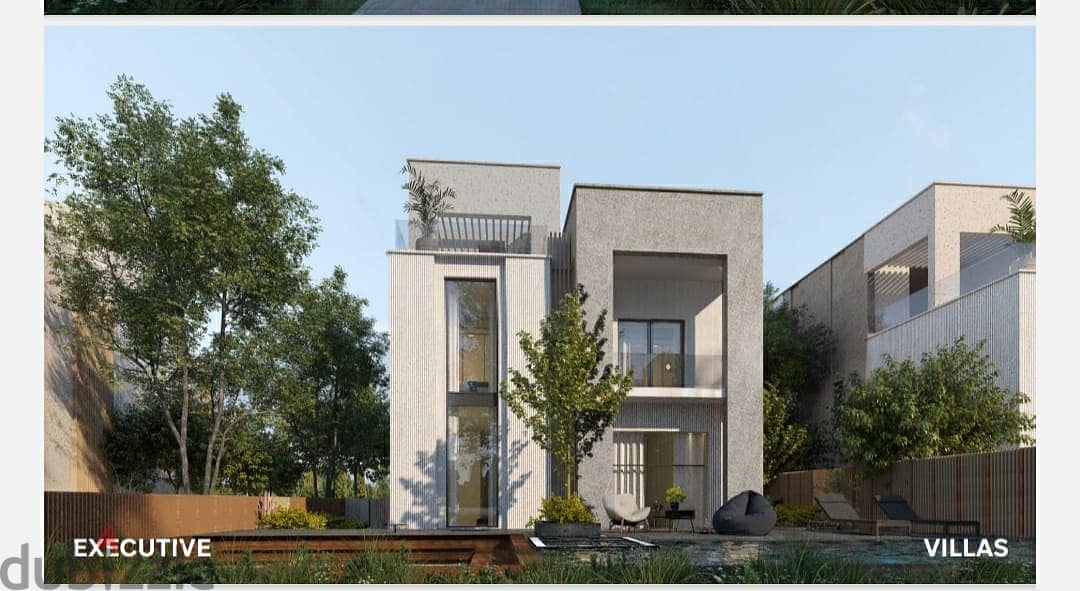 Townhouse, 266 square meters, net, directly in front of Hyde Park, on the southern 90th, Fifth Settlement, with a 5% down payment and payment over 8 y 5