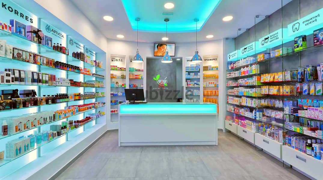 A pharmacy for sale at the price of the launch, serving an entire medical building, schools, and residential buildings at Pamez Location in the settle 10