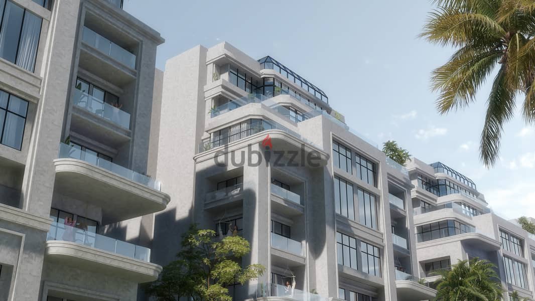 121 sqm apartment in Garden View, on the water feature and tourist promenade, next to the services area, in installments. 4