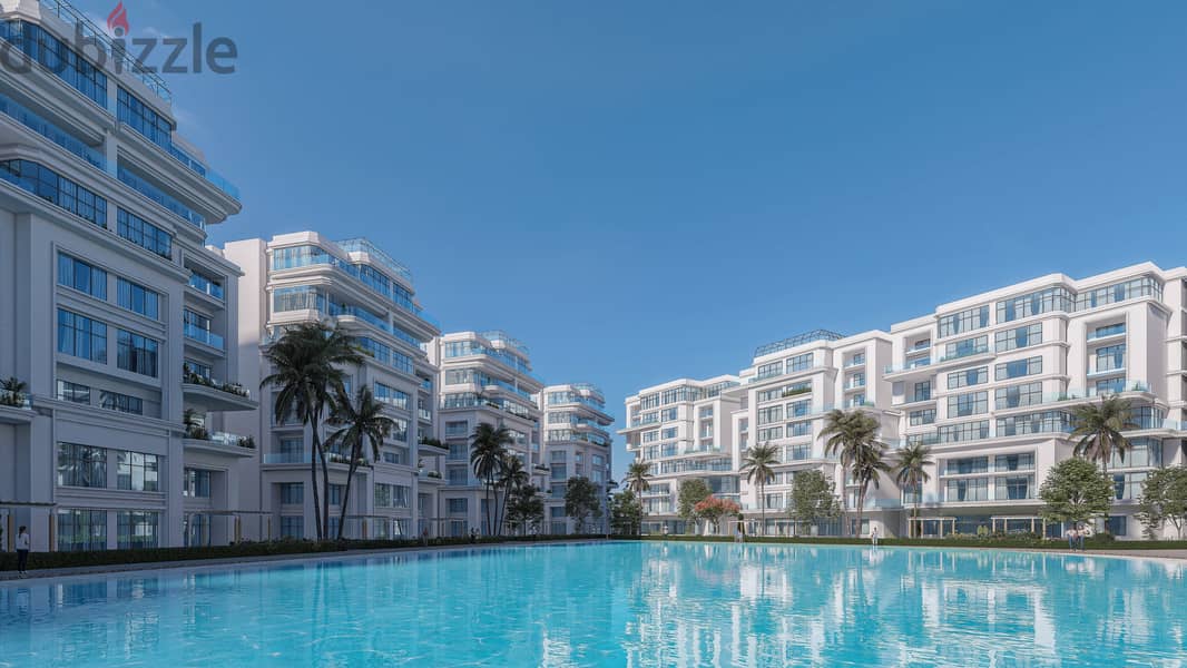121 sqm apartment in Garden View, on the water feature and tourist promenade, next to the services area, in installments. 7