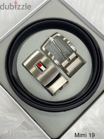 Tommy Hilfiger belt with box and bag