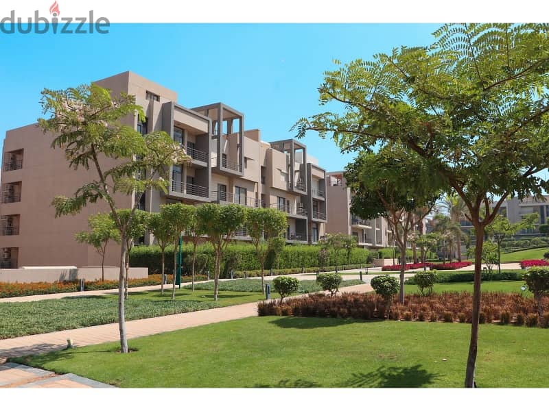 With the lowest down payment, apartment 177m with garden 105m for sale,fully finished installments till 2030, with a prime view, fifth square marasem 7