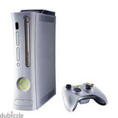 Xbox 360 with 2 controllers and 3 games
