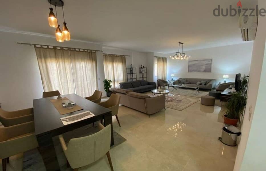 3-bedroom apartment in a finished garden, with air conditioning, immediate receipt from Fifth Square Compound 2