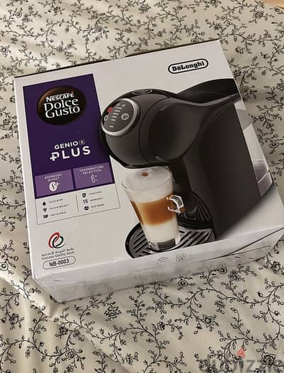 ماكينة القهوه Dolce gusto Genio S plus 1600 W لون اسود جديدة لم تستخدم