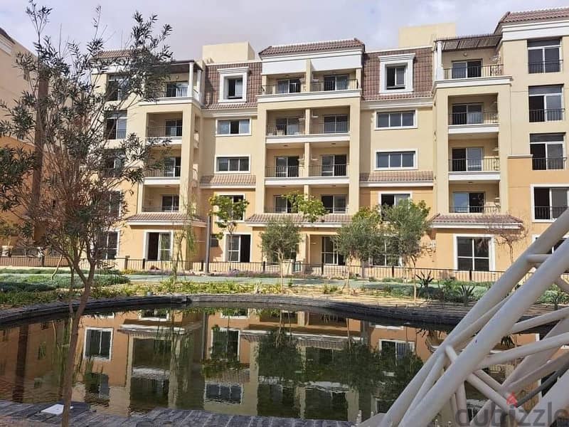 For sale, 113 sqm apartment in front of Madinaty, with a 10% down payment and the rest with facilities over the longest payment period in Sarai Compou 1
