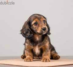 Miniature dachshund Longhair Boy from Russia