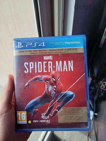 spider man PS4 used  للبيع. حاله ممتازه جدا 0