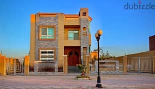 Inspect and receive immediately an independent villa of 500 meters, fully finished, in the heart of Sheikh Zayed, in installments over 5 years. 0