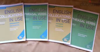 4 books "english in use" phrasal verbs,Collocations