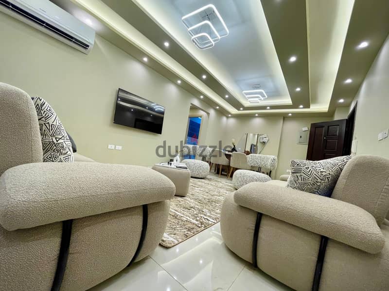 Furnished hotel apartment for rent in Mohandiseen, Nile View 5