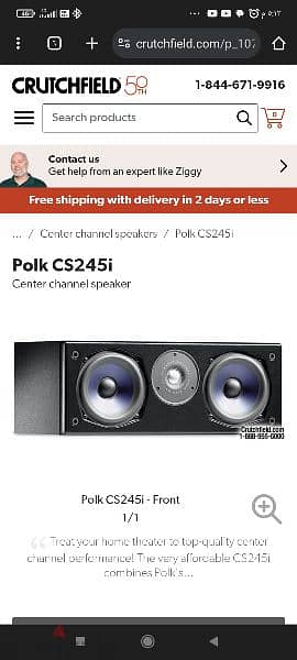 Polk audio 7 speakers 0