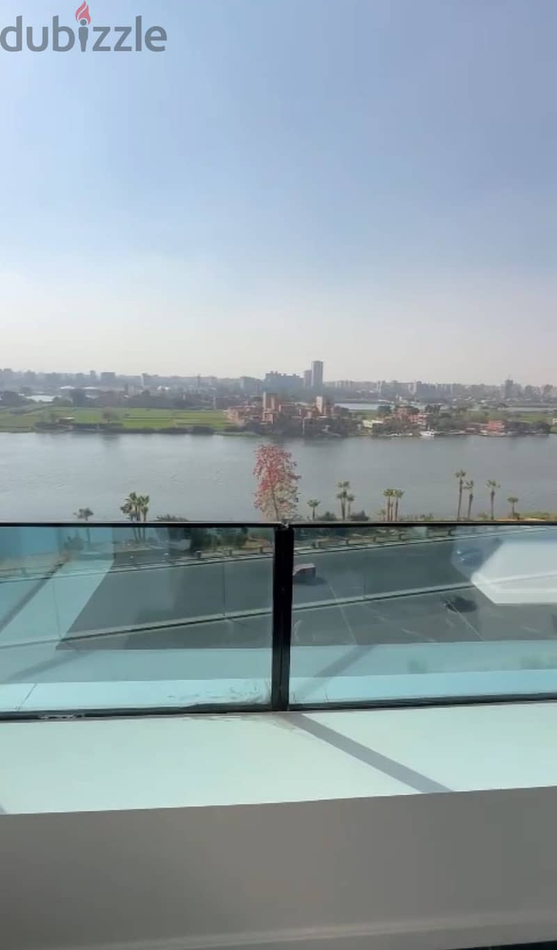 For sale, an apartment directly on the Nile, with a down payment of 6 million, with a mandatory rental contract to rent the unit in Maadi 0