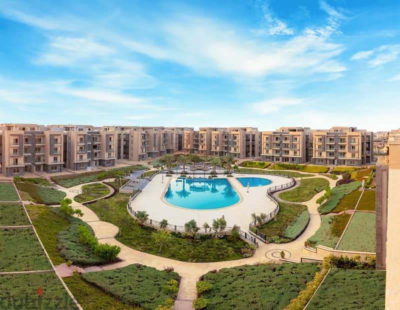 شقة للبيع 157 متر+ 70 متر جاردن متشطبة بالكامل فى جاليريا  - القاهرة الجديدة بمقدم 20% والتقسيط على 5 سنوات Compound Galleria Residence New C 5