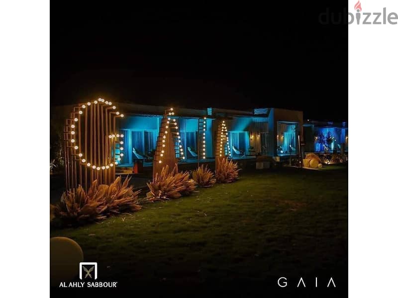 FOR SALE IN GAIA AL Ahly Sabbour  ( Ras El Hekma ) prime location overlooking pools and sea view 9