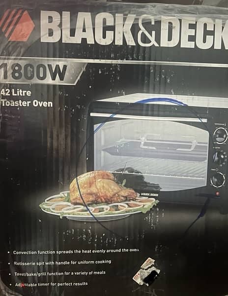 Black & Decker TRO60 Electric Oven Toaster Griller, 1800 W 2