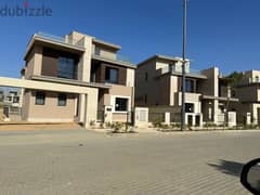 Villa for sale, 3 floors, with a golf view, the most luxurious compound in Sheikh Zayed, in the vye of Sodic, in installments over 7 years