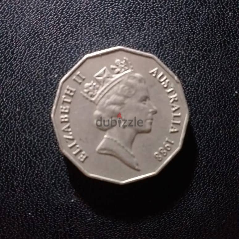 1988 Australian 50 Cents First Fleet Bicentennial Commemorative Coin 1